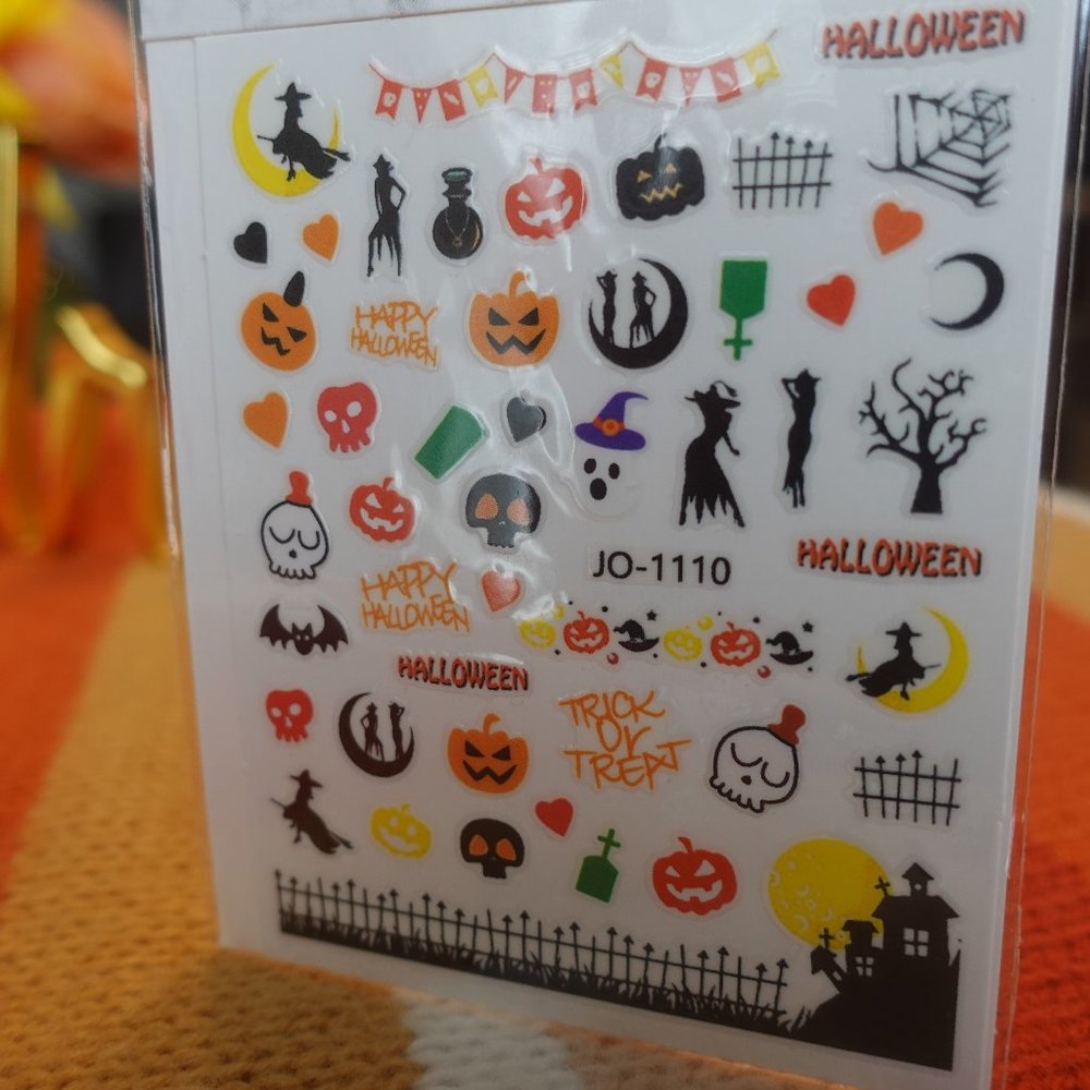 Halloween Nail Stickers Waterproof Nail Stickers